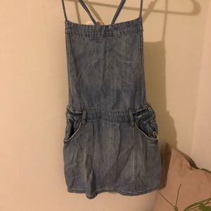 Free People denim overall dress